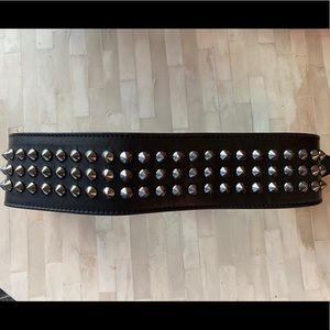Burberry Prorsum Black Studded Waistbelt Size 26
